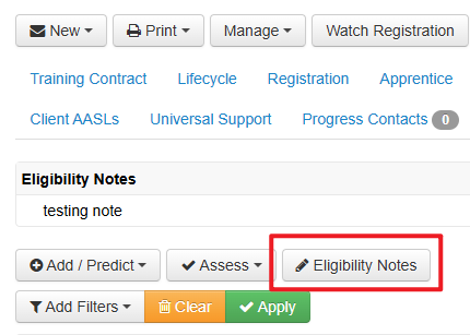 Claim Eligibility Notes